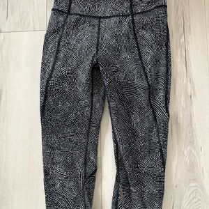 lululemon athletica Black and White Patterned Leggings